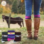 Cantik Horse Socks - 3 Pairs Knee High Socks For Girls - Perfect Horse Gifts for Girls & Women - Equestrian Riding Socks/Cowboy Boot Socks With 5 Hair Ties - Cute Long Socks & Gift For Horse Lovers - Image 4