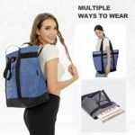 BeeGreen Insulated Cooler Bags for Picnic Grocery Travel Shopping Soft Cold Bag Large Collapsible Freezer Cooler Foldable Food Lunch Bag with Zipper Leak Proof Fish Bag Foam Cooler - Image 4