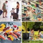 BeeGreen Insulated Cooler Bags for Picnic Grocery Travel Shopping Soft Cold Bag Large Collapsible Freezer Cooler Foldable Food Lunch Bag with Zipper Leak Proof Fish Bag Foam Cooler - Image 8