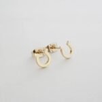 HONEYCAT Tiny Horseshoe Studs in Gold, Rose Gold, or Silver | Minimalist, Delicate Jewelry - Image 4