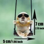 Cute Cool Swinging Dog Retriever Auto Rearview Mirrors Pendant Charm Car Hanging Mirror Accessories Car Decoration Accessories Car Decor Gifts for Women Men (Black Labrador) - Image 3