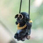 Cute Cool Swinging Dog Retriever Auto Rearview Mirrors Pendant Charm Car Hanging Mirror Accessories Car Decoration Accessories Car Decor Gifts for Women Men (Black Labrador) - Image 6