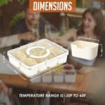 BPA-Free Clear 8-Compartment Food Storage Container - Divided Veggie Tray, Snack & Serving Organizer for Travel, Meal Prep, and Lunch Box - Image 5