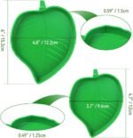 2 Pcs Leaf Reptile Food Water Bowl Plate Dish for Tortoise, Lizards, Young Bearded Dragons, Small Snakes, 2 Sizes - Image 4