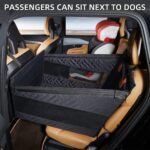Dog Car Seat for Medium Dogs,Back Seat Extender for Dogs,Large & Small Dog Car Seat Cover for Back Seat, Dog Hammock for Car Back Seat Dog Bed Mattress,Pet Car Seat for Car SUV Truck(Black-s) - Image 4