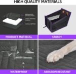 Dog Car Seat for Medium Dogs,Back Seat Extender for Dogs,Large & Small Dog Car Seat Cover for Back Seat, Dog Hammock for Car Back Seat Dog Bed Mattress,Pet Car Seat for Car SUV Truck(Black-s) - Image 5