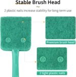 Pawfly Fish Tank Cleaning Tools Aquarium Algae Scraper Sponge Brush Cleaning Scrubber with 10 inch Non-Slip Handle for Glass Fish Tanks - Image 5