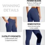 BALEAF Women's Winter Riding Pants Horse Breeches Knee-Patch Fleece Horseback Equestrian Tights Pockets Leggings - Image 5