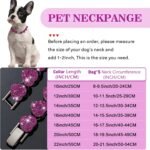 Purple Dog Chain Collar Heart Necklace Diamond Cuban Link Dog Collar Cat Necklaces Metal Cat Chains Pet Crystal Collars Jewelry Accessories for Dogs Cats(8inch) - Image 3