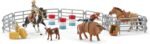Schleich Rodeo Show 42-Piece Rodeo Toys Playset with Cowboy Toys and Cowgirl Toys with Barrel Racing, Western Riding and Calf-Roping Cow Toys - Image 4