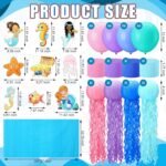 60 Pcs Halloween Trunk or Treat Decorations Kit with Sea Animal Jellyfish Starfish Seahorse Decorations for Suv Car Archway Garage Door Haunted House Party Decoration - Image 3