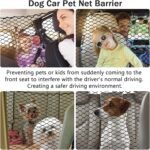 Dog Car Net Barrier for SUV - Pet Car Divider Back Seat Barrier Net, Easy to Install and Remove,Adjustable Car Dog Divider for Trucks, SUV, Vans, Car Net Organizer Storage Bag (47 * 27 inches) - Image 3