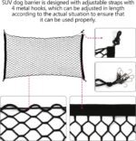 Dog Car Net Barrier for SUV - Pet Car Divider Back Seat Barrier Net, Easy to Install and Remove,Adjustable Car Dog Divider for Trucks, SUV, Vans, Car Net Organizer Storage Bag (47 * 27 inches) - Image 5