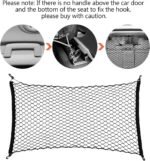 Dog Car Net Barrier for SUV - Pet Car Divider Back Seat Barrier Net, Easy to Install and Remove,Adjustable Car Dog Divider for Trucks, SUV, Vans, Car Net Organizer Storage Bag (47 * 27 inches) - Image 6