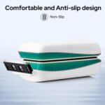 KEDSUM Magnetic Aquarium Tank Algae Scrapers, 2-in-1 Fish Tank Glass Cleaner, Floating Scrubber Clean Brush with 2 Blades [Scratch-Free, Non-Slip, Magnetizing] (XL) - Image 3