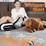 Dog Dryer for Pet Grooming, High-Velocity Force Blow Dryer, Super Quiet Dog Hair Dryer with 3 Nozzles & Adjustable Speed & 3 Temperature for Dog & Cat - Image 5