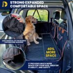 A Different Backseat Cover for Dogs in Car | with Removable Absorbent MAT | Care in Every Detail | 3xTHICK | Back Seat Extender for Dogs Hard Bottom | Soft Surface | EPE Foam | Safe | Holds 400lb - Image 3