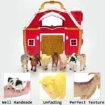 Red Barn and Farm Animal Figures Playset, 20Pack Preschool STEM Toys for Kids - Image 5