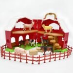 Red Barn and Farm Animal Figures Playset, 20Pack Preschool STEM Toys for Kids - Image 6