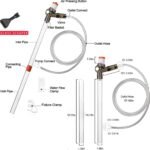 5 in1 Aquarium Gravel Cleaner Water Changer Glass Scraper Fish Tank Sand Wash Pump Kit with Air-Pressing Button and Adjustable Water Flow Controller Clamp for Fish Tank Gravel-Cleaning - Image 8