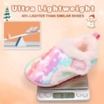 JIASUQI Kids Girls Boys Winter Warm Cozy Plush House Slippers Shoes Toddlers Fur Walking Shoes - Image 3