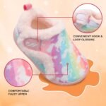 JIASUQI Kids Girls Boys Winter Warm Cozy Plush House Slippers Shoes Toddlers Fur Walking Shoes - Image 4