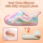 JIASUQI Kids Girls Boys Winter Warm Cozy Plush House Slippers Shoes Toddlers Fur Walking Shoes - Image 5