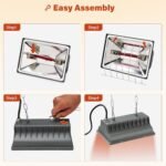 Chicken Coop Heat Lamp for Dog Kennel, Cat Bed, Reptiles & Incubators - 250W Adjustable Heat Lamp with 2 Heat Settings for Poultry, Livestock, and Pets - Image 5