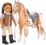 Our Generation by Battat- Palomino Paint Horse- 20" Hair Play Horse- Toys, Horse, Equestrian Accessories, & Pets for 18" Dolls- for Age 3 Years & Up - Image 6
