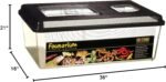 Exo Terra Faunarium Flat Home Plastic Reptile Terrarium, Large (18" x 12" x 6.5"), Ideal for Temporary Housing, Quarantine, and Transport, Transparent Plastic Door for Easy Access - Image 3