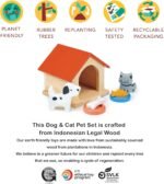 Mentari Toys - Dog & Cat Pet Set - Doll House Accessories - Great Add-on Pet Play Set to Any Dollhouse - Encourage Creative and Imaginative Fun Play for Children - Age 3+ - Image 6