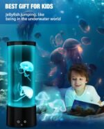 Jellyfish Lamp, Jellyfish Aquarium Lamp with 17 Light Effects - Table Lamp Night Light Mood Lamp with Remote, Jelly Fish Tank Aquarium for Living Room, Christmas Birthday Gifts for Kids - Image 5