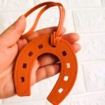 Horseshoes Keychain, Horse Shoe, Good Luck Keyring, Cowboy Keychain, Lucky Gift, Western Charm PU Leather Unique - Image 5