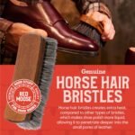Horsehair Shoe Brush - Shoe Polish Brush for Leather, Boots, Shine - Red Moose - Image 5