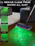 Rechargeable Vacuum Cleaner Dust Detector Green Light Suitable for All Vacuum Cleaner Reveal Microscopic Dust and Cat Dogs’ Hair, Upgrade Universal Vacuum Accessories - Image 3