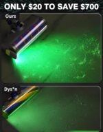 Rechargeable Vacuum Cleaner Dust Detector Green Light Suitable for All Vacuum Cleaner Reveal Microscopic Dust and Cat Dogs’ Hair, Upgrade Universal Vacuum Accessories - Image 6