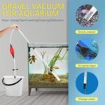Aquarium Vacuum Gravel Cleaner, 256 GPH Fish Tank Siphon Gravel Cleaner Kit Sand Cleaner/Water Changer/Remove Dirt with Hanging Clip & Flow Control Clamp - Image 3