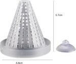 Leadigol 4PCS Aquarium Fish Food Basket Cone Feeder,Feeding Cone Cup Plant Cup Plastic Fish Feeder with Sucker for Aquarium - Image 3