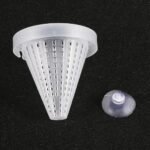 Leadigol 4PCS Aquarium Fish Food Basket Cone Feeder,Feeding Cone Cup Plant Cup Plastic Fish Feeder with Sucker for Aquarium - Image 4