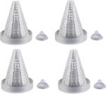 Leadigol 4PCS Aquarium Fish Food Basket Cone Feeder,Feeding Cone Cup Plant Cup Plastic Fish Feeder with Sucker for Aquarium - Image 9