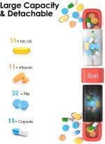 Lotour Weekly Pill Organizer 2 Times a Day with PU Leather Bag, Large 7 Day Travel Pill Box, Am Pm Daily Pill Case, Portable Pill Holder Container for Medication, Vitamins, Fish Oil - Image 5