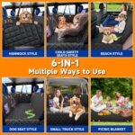 MDQ Dog Car Seat Cover for Pets 100% Waterproof Dog Car Hammock, Scratch Proof, Nonslip, 600D Heavy Duty Backseat Pet Seat Covers for Cars Trucks and SUVs - Image 5