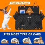 MDQ Dog Car Seat Cover for Pets 100% Waterproof Dog Car Hammock, Scratch Proof, Nonslip, 600D Heavy Duty Backseat Pet Seat Covers for Cars Trucks and SUVs - Image 7