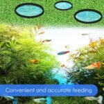 10 Pcs Fish Feeding Ring Round Floating Feeding Circle for Fish Tank Floating Food Ring Floating Plant Ring for Betta, Goldfish, and Small Fish (Green, Black) - Image 8