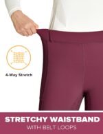 FitsT4 Sports Women's Full Seat Riding Tights with Zipper Pockets Horseback Riding Pants Equestrian Breeches for Women - Image 5