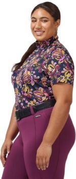 Kerrits Summer Ride Ice Fil Short Sleeve Shirt - Print - Image 5