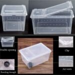 Reptile Small Snake Feeding Box Lizard Tarantula Habitat Cage Hatching Container Transparent Portable Plastic Mini Pet Houses for Scorpion Spider Frog - Image 5