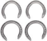 Horseshoe, 4pcs Aluminum Alloy Horse Shoes Horse Riding Equestrian Tools, for Horses That Have More Exercise or Work(13cm) - Image 5