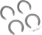 Horseshoe, 4pcs Aluminum Alloy Horse Shoes Horse Riding Equestrian Tools, for Horses That Have More Exercise or Work(13cm) - Image 6