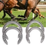 Horseshoe, 4pcs Aluminum Alloy Horse Shoes Horse Riding Equestrian Tools, for Horses That Have More Exercise or Work(13cm) - Image 8